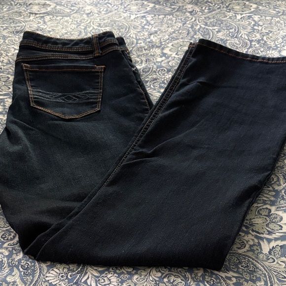 a.n.a Women's Dark Navy Boot Cut Jeans - Picture 2 of 5
